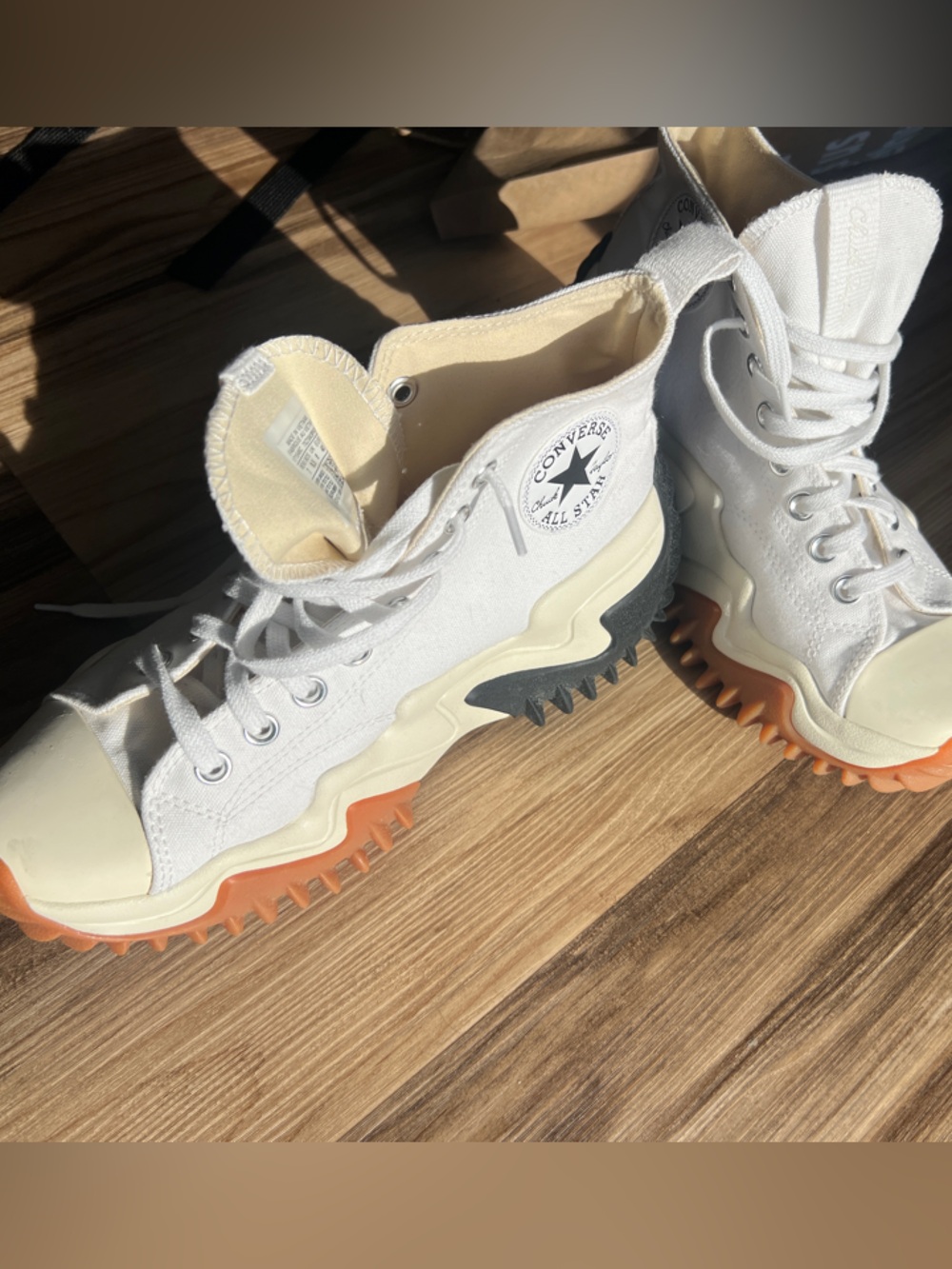 Converse Run Star Motion Sneakers with Orange & Black Lug Sole